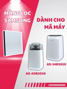 Màng lọc không khí SAMSUNG cho máy ax40r3030wm ax34r3020ww. Bộ lọc giá rẻ dễ dàng thay thế tích hợp hepa và carbon