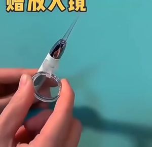 HEVEA1set Baby Ear pick Tool LED Flashlight 5Times Magnification Ear Wax Remover Booger Tweezer Clip Curette 发光耳勺耳夹放大镜镊子