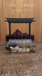 ลูกตุ้มน้ำไหลเรียกความมั่งคั่งขนาดเล็กหมูน้ำฮวงจูเนียน เล่นสำนักงานการศึกษาทัศน์ ขนาดเล็ก