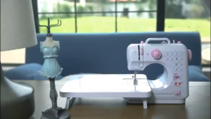 【In stock】Portable Sewing Machine Mini Electric Household 12 Stitches Sewing Machine Multifunction With foot pedal + Complete set of accessories