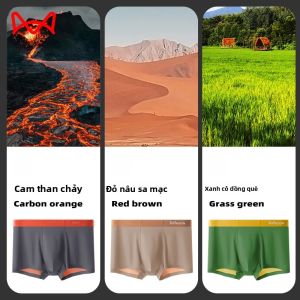 MiiOW | Quần lót nam Modal Catman thoải mái liền mạch quần đùi thể thao mùa hè kháng khuẩn thoáng khí quần đùi bốn góc