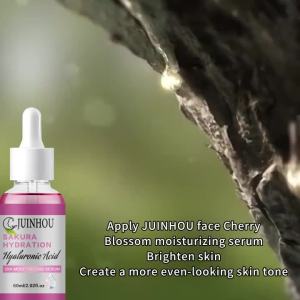 JUINHOU Cherry Blossom Hydrating Facial Serum Deep Moisturizing Brighten Skin Daily Face Care Suitable for All Skin Types