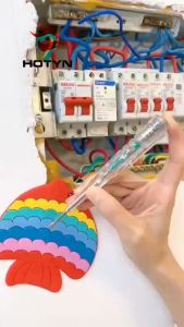 Bút thử điện đèn xanh đỏ cảm ứng điện tử giúp kiểm tra tình trạng thông hoặc đứt dây điện