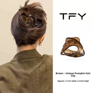 TFY | Pumpkin Shape Volume Enhancing Claw Clip Small