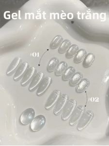 Sơn Móng Tay Gel TC White Elf Cat Eye 10ml Hiệu Ứng Galaxy Ice Sand Crystal Đa Năng Dành Cho Salon Không Cần Lớp Nền