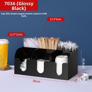 MEISITEKEKE | Disposable Cup Holder Straw Organizer Dispenser Stand