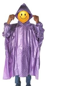 Jas Hujan Kelelawar Ponco Lengan Polkadot Bahan Tebal Dan Lentur 100% Waterproof Ukuran Jumbo Dewasa