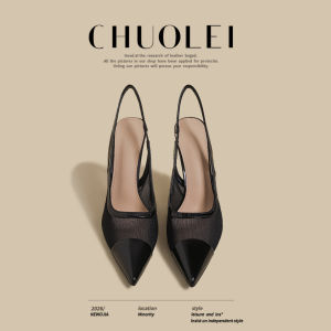 CHUOLEI | New Spring High Heels Mary Jane Sandals Black