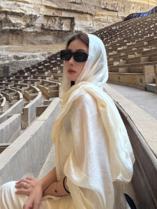 Khăn Choàng Lụa Mỏng Màu Trơn Cho Nữ Du Lịch Sa Mạc Mùa Hè Khăn Choàng Che Nắng Hình Chữ Nhật Dài 170cm Khăn Quàng Cổ Mùa Hè