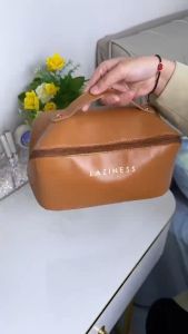 Women Large Capacity Travel Cosmetic Bag Waterproof Leather Makeup Storage Organizer Vanity Toiletry Cases Bathroom Wash Pouch