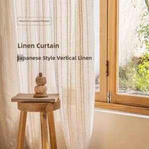 Linen Japanese Style Transparent Curtain