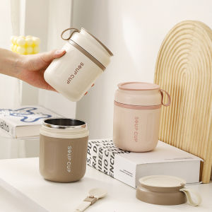 Good-looking Girls Breakfast Porridge Cup 304 Stainless Steel Thermos Cup Office Worker Sealed Small Portable Small Soup Pot