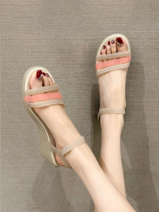 Giày Sandal Nữ Mùa Hè 2025 Mới Giày Đi Biển Đế Mềm Có Giày Clog Đế Gi Jelly Mũi Cá Giày Sandal Nhựa Thoải Mái