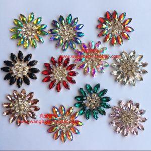 Red Water Pink White Horse Eye Glass Drill Flower Large Shoe Flower DIY Bag Hat Scarf Headwear Sewing Accessories Fur Decoration