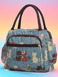 High-End Large Capacity Waterproof Thickened Multi-pocket Lunch Bento Mommy Bag Womens Handbag Casual Simple Style Nylon Material