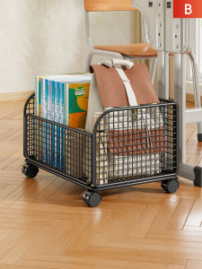 WUBUWEI | Portable Under-Table Book Storage Bin Wheels
