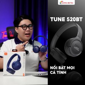 Tai nghe chụp tai Bluetooth JBL Tune 520BT JBLT520BT - Hàng chính hãng - Công nghệ âm thanh JBL Pure Bass Drive kích thước lên đến 33mm công nghệ bluetooth 5.3