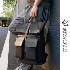 SEWAFOX | Large Capacity Durable Mens Business Commuter Backpack