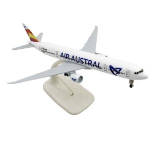 Air Austral B777 Diecast Boeing Model Aircraft Airplane Collection with Landing Gears and Display Stand 8 Inches 20 cm