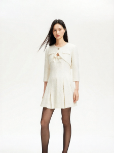 Vero Moda | Autumn New Arrival Department Store Version Real Two Pieces Chanel-style Graceful Office Wear Dress