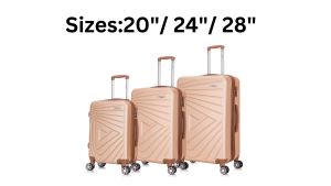 #226 SE7EN VONDERS MACHU PICHU ABS HARDCASE SUITCASE LIGHTWEIGHT EXPANDER CABIN SIZE CHECKIN TROLLEY BAG 360 DEGREE WHEE