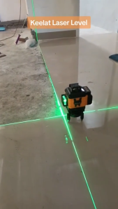 KEELAT 4D 12/16 Line Green Laser Level Self-Leveling Auto Measuring Tool with 1.2M Adjustable Tripod & Battery