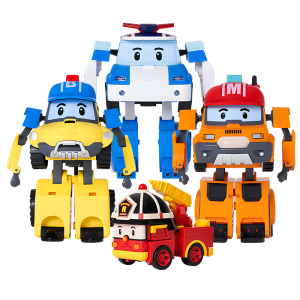 Robocar Poli | Transformable Fire Truck Toy Set 4 Inches