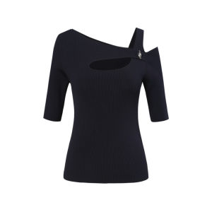 Autumn Ladies Medium Sleeve Knitted Top