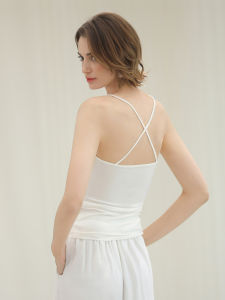 COCOBELLA | Simple Solid Innerwear Camisole Back Cross Strap