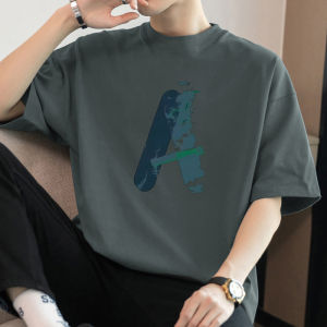 Áo Thun Cotton Trắng Tay Ngắn Dáng Rộng Cổ Tròn Thời Trang Mỹ Cotton Nguyên Chất 260g Thương Hiệu Hợp Thời Trang Mùa Hè