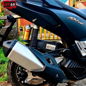 HONDA PCX 160/ADV 160 TIRE HUGGER REAR FENDER + STAINLESS EMBLEM COD GT68 LOGO MADE IN THAILAND