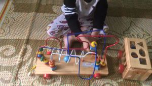 Đồ chơi luồn hạt xoắn xe kéo gỗ size to cao cấp đồ chơi luồn hạt phi thuyền thông minh rèn kĩ năng thể chất cho bé