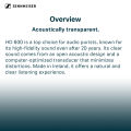 Sennheiser HD 600 Audiophile Headphones | Open-Back | 42mm Transducer | 300 Ω | Acoustically Transparent Sound - HD600. 