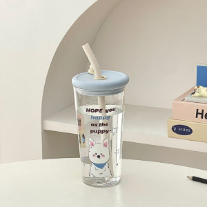 Cốc Dung Lượng Lớn Chống Nhiệt Cute Có Nắp