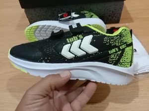 Sepatu Sekolah Anak Laki Laki Perempuan Warna Hitam Putih Murah Tali Perekat Rekat Velcro Kecil Tanggung Umur 6-10 Tahun PAUD TK SD SMP SMA Kelas 1 2 3 4 5 6 7 8 9 0-KIDZTUBS2045