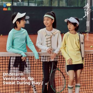 SENLINTANG | 3D Knit Breathable Quick-Dry Raglan Kids T-Shirt Long Sleeve
