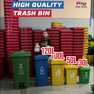 30L/50L/100L/120L/240L Trash Bin Outdoor Large Sanitation Impact Resistant Garbage Bin  Wheeled Trash Can with cover