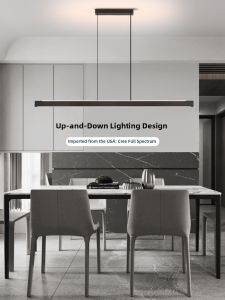 Modern Minimalist Bright Bar & Dining Table Linear Pendant Light