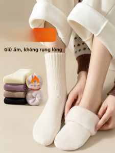 Tất nữ MiiOW len dày cotton lót lông cừu giữ ấm