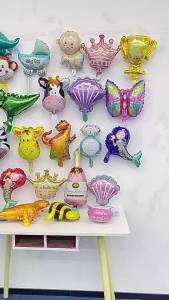16 Pcs Duck Balloon for Party Decorations Mini Duck Shape Foil Balloon Gold Ribbons for Birthday Baby Shower