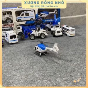 Bộ 6 xe cảnh sát size vừa sản phẩm cao cấp cho béxe đồ chơi cảnh sát máy bay cảnh sát Xương Rồng Nhỏ