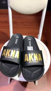 flip flop hitam gold born to victory karet tebal awet