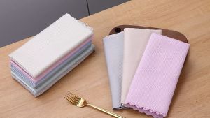Perfect Life Home Kitchen Bathroom glass windows Fish Scale Rag Glass Mirror Absorbent Dishcloth