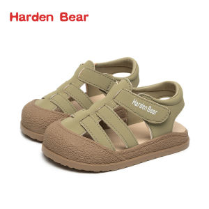 Harden Bear Childrens Shoes Sandals Boys and Kids Summer New Arrival Non Slip Breathable Anti-Collision Girl Soft Bottom Baby Closed Toe Shoes