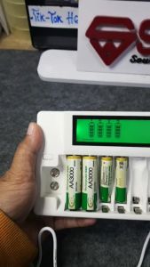 CHB-005 9 Slot Display LCD Smart Charger Battery RECHARGEABLE Fast Charging Ni-Mh / Ni-cd Baterai 9V Li-ion AA AAA Isi Ulang Indikator LED Batre Cas