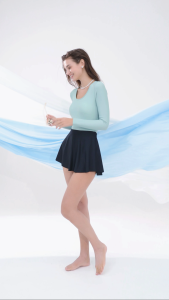 AquaPlay womens tourmaline green hourglass skirt with hollowed out back one-piece swimsuit