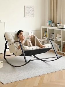 Discover the Ultimate Relaxation: Nordic Style Recliner & Double Rocking Chair