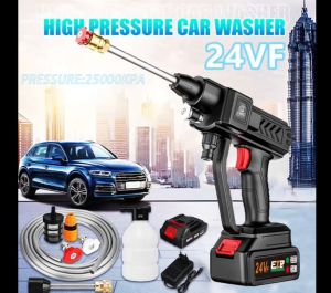Wireless Car Washer 48V Lithium Battery Portable High Pressure Washer 25000kpa Cleaning Water Gun Garden Sprayer