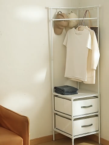 Corner Storage Rack Clothes Hanging Rack Laundry Rak Clothing Organizer Hat Hanger Rak Baju Rak Pengering Pakaian