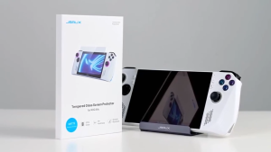 [2-Pack] JSAUX ROG Xbox Ally X & ROG Ally X Screen Protector with Alignment Frame Anti-Glare Matte Tempered Glass 9H Hardness Protection Film for ASUS ROG Ally Gaming Handheld Console